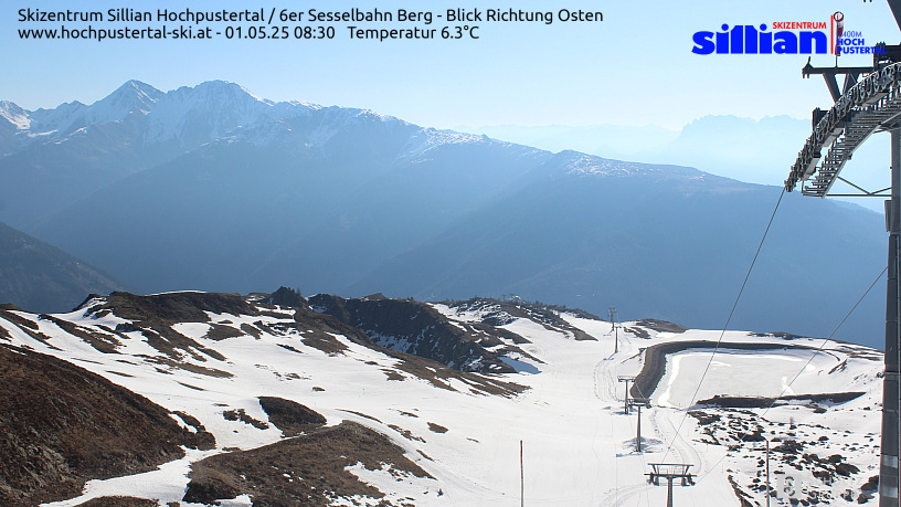 6er-Sesselbahn Thurntaler - Blick Richtung Villgrater Berge, Lienzer Dolomiten